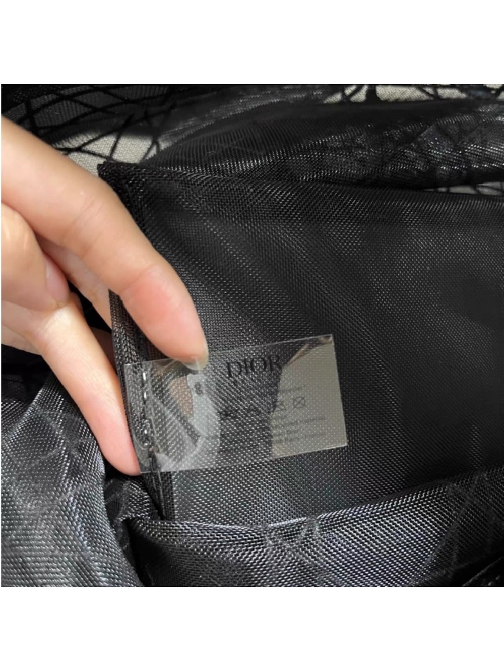 Dior beauty gift black mesh tote - Picture 6 of 7
